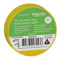 Изолента ПВХ 19мм (рул.20м) желт. | код. IMT38201 | Schneider Electric